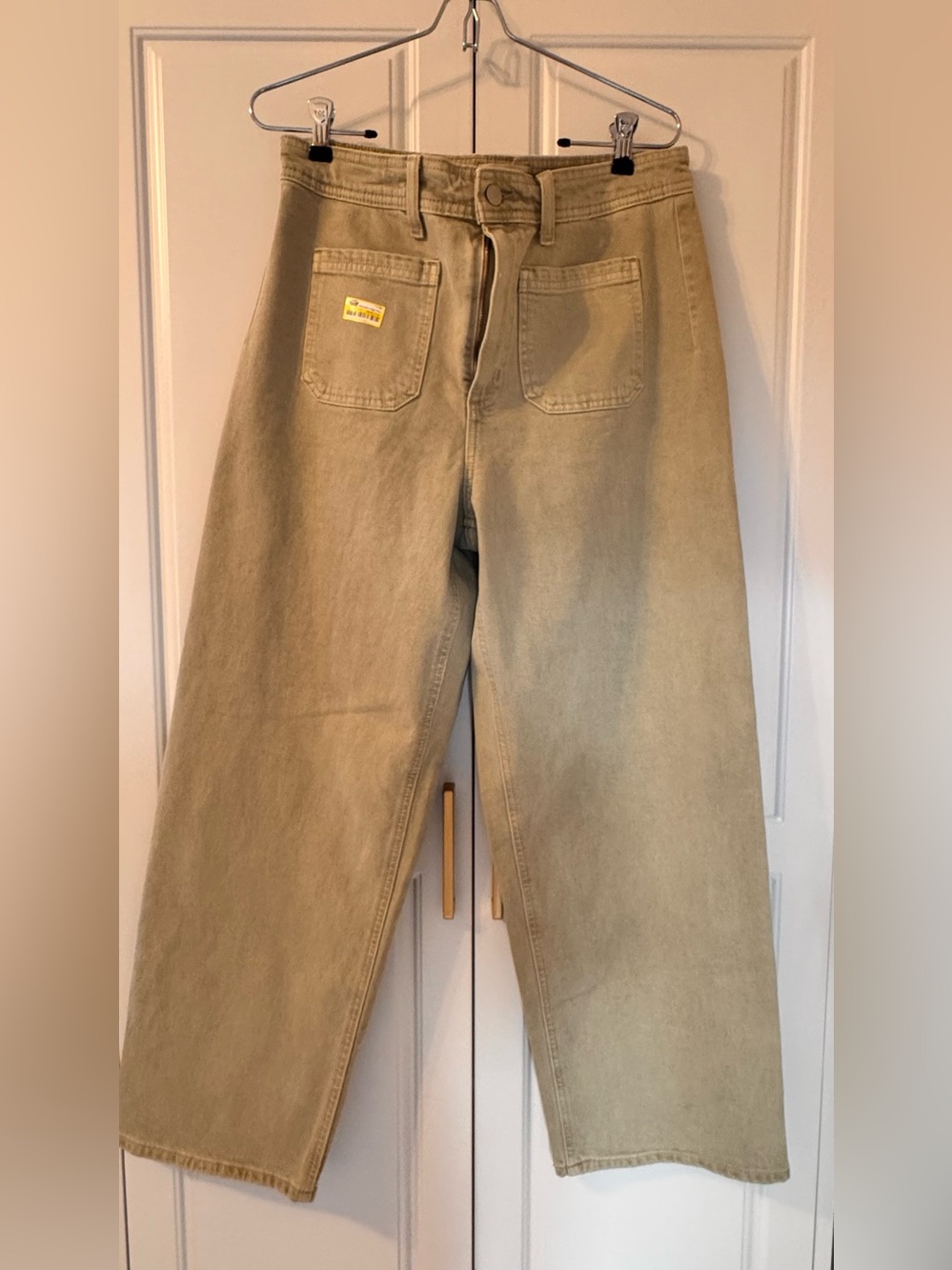 Universal Thread Highest Rise Sailor Straight Jeans Tan Khaki 10R